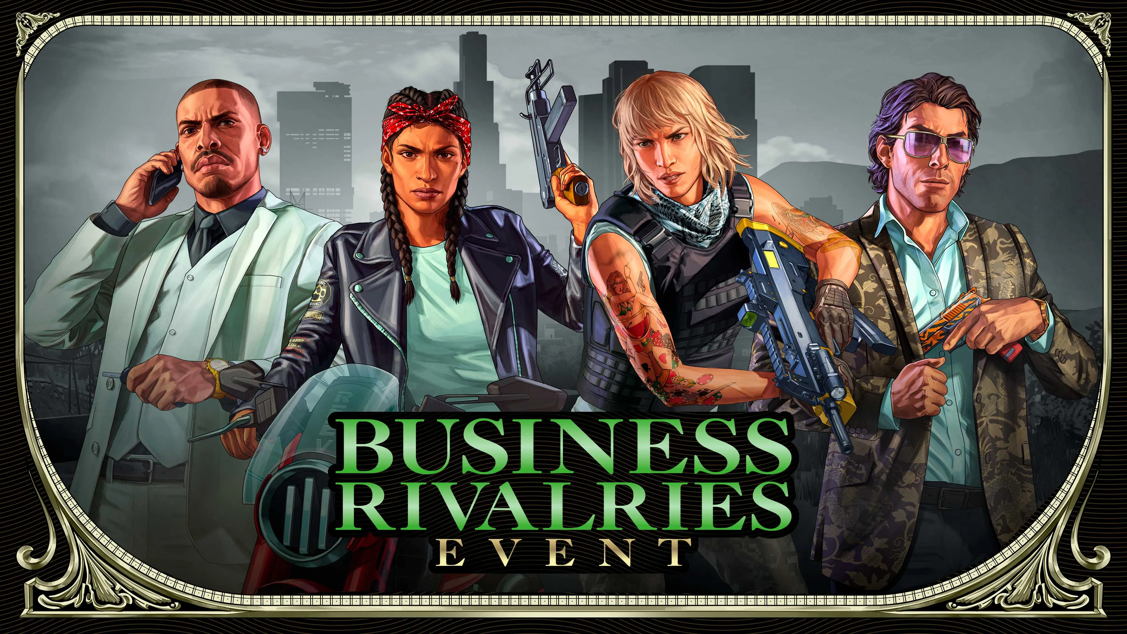 Werbebild zum Business-Rivalries-Event in GTA Online.