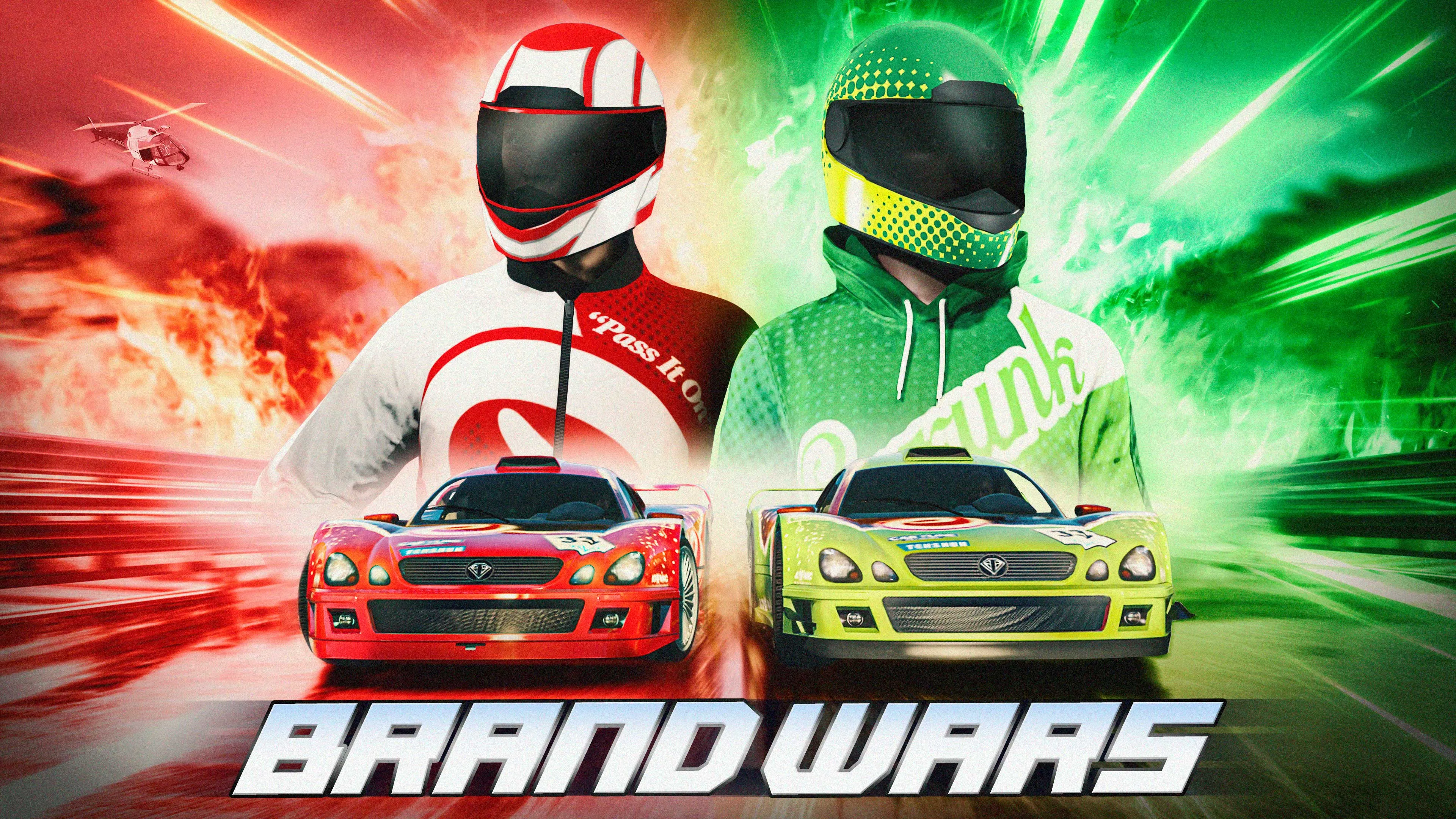 Werbebild zum Brand-Wars-Event in GTA Online.