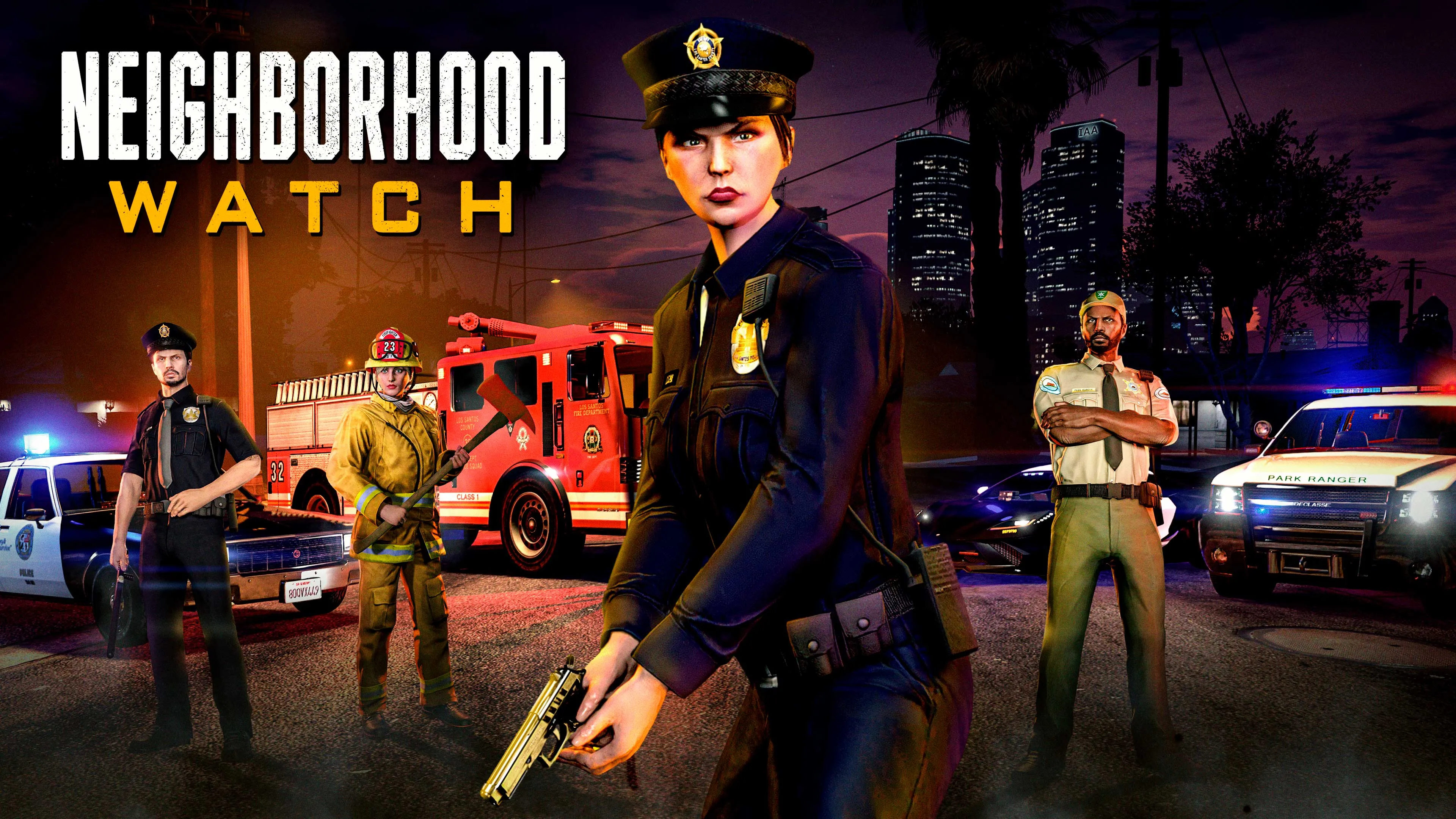 The new Bravado Buffalo law enforcement vehicles in GTA Online.